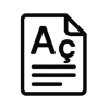 Brazilian portuguese text icon