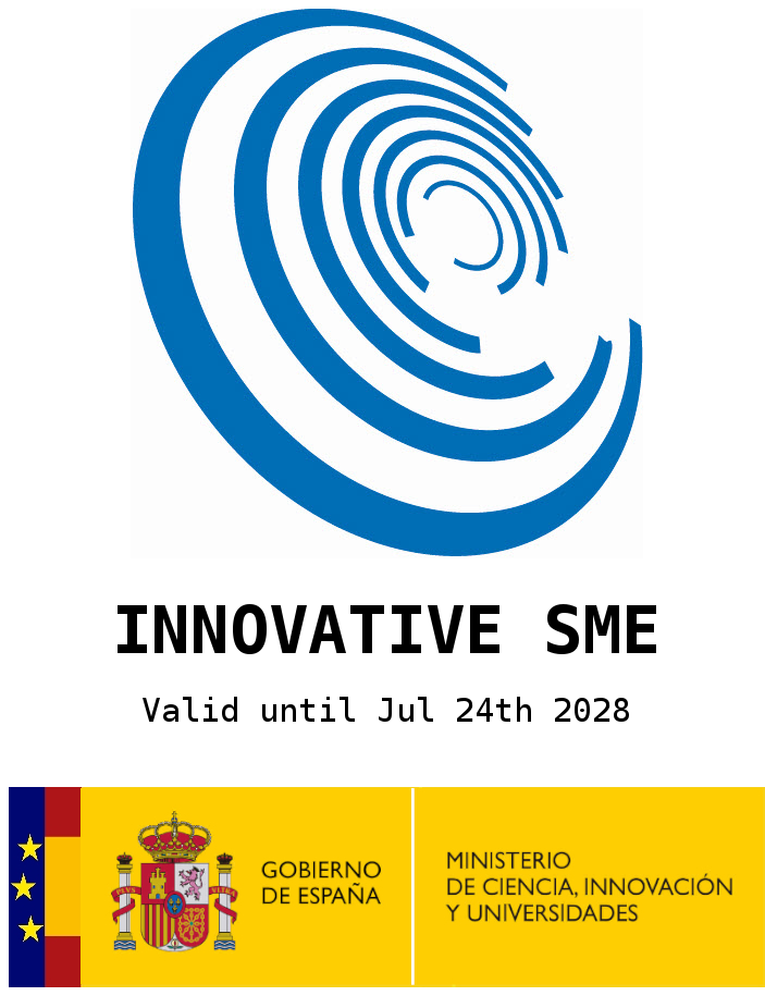 Spanish government Ministry of Science, Innovation and Universities logo: Innovative SME (AI Lab) until 2028  